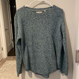 Green speckled sweater